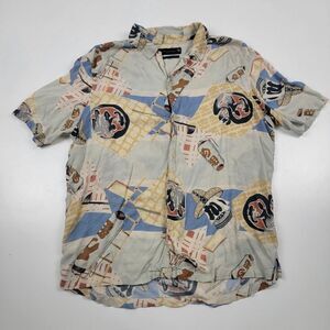 All Saints Oversize Short Sleeve Button Up Shirt size Small